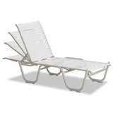 Telescope Reliance Contract Strap 16" Four-Position Lay-flat Stacking Armless Chaise - 7R30 1