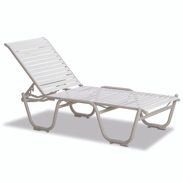 Telescope Reliance Contract Strap 16" Four-Position Lay-flat Stacking Armless Chaise - 7R30 