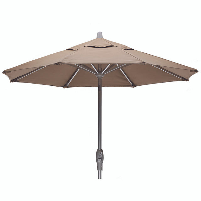 Telescope Value Market 7 1/2' Market Umbrella w/ Powdercoat Aluminum Frame and Push Button Tilt - 100 