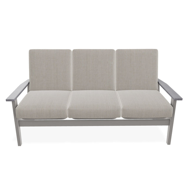 Telescope Wexler MGP Cushion Chat Height Three-Seat Sofa w/ Rustic Arms - R0R0 